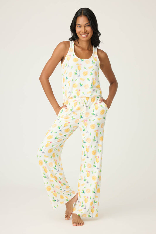 Mimosa Me Drink Print Tank & Pant PJ Set