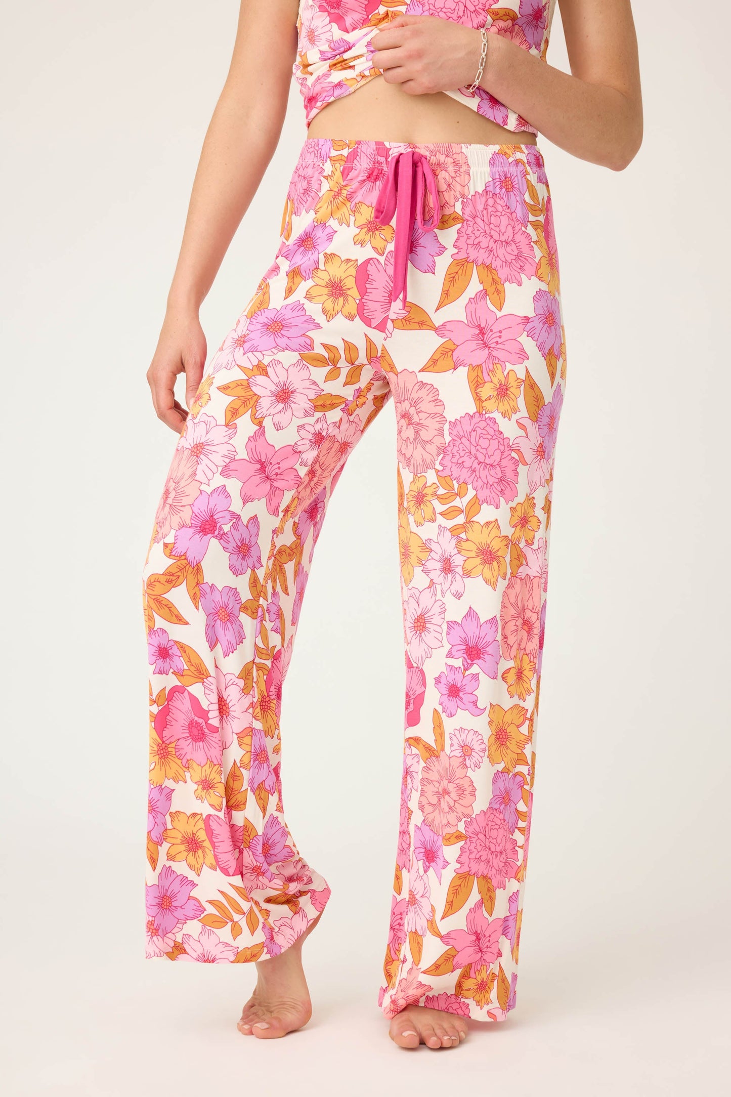 Sweet Dreams Floral Print Modal Pants