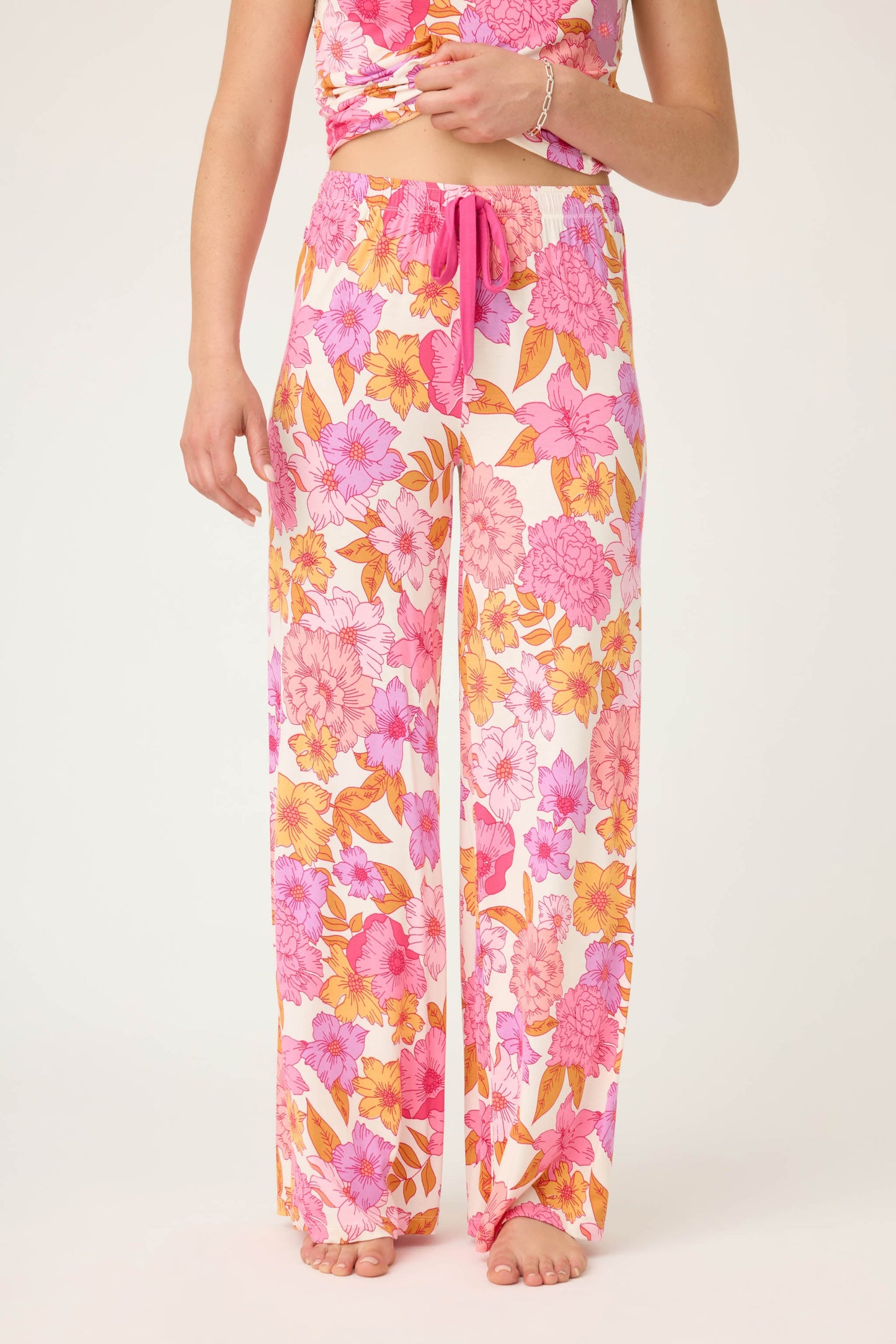 Sweet Dreams Floral Print Modal Pants