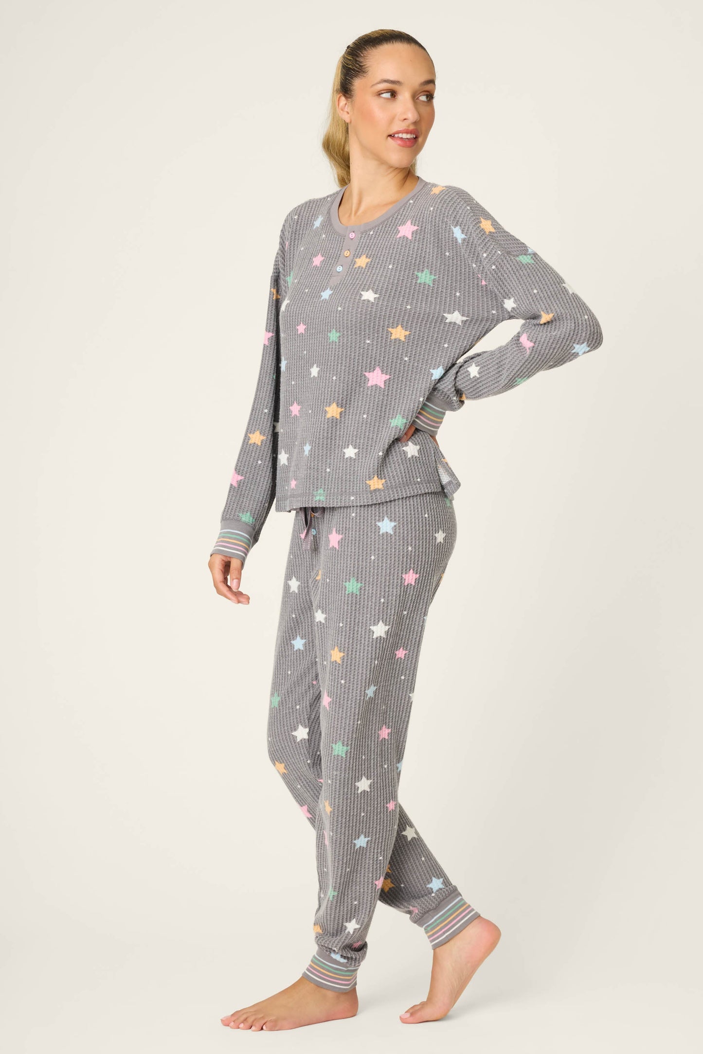 Ski Jammie Classics Starlight Starbright Charcoal PJ Set