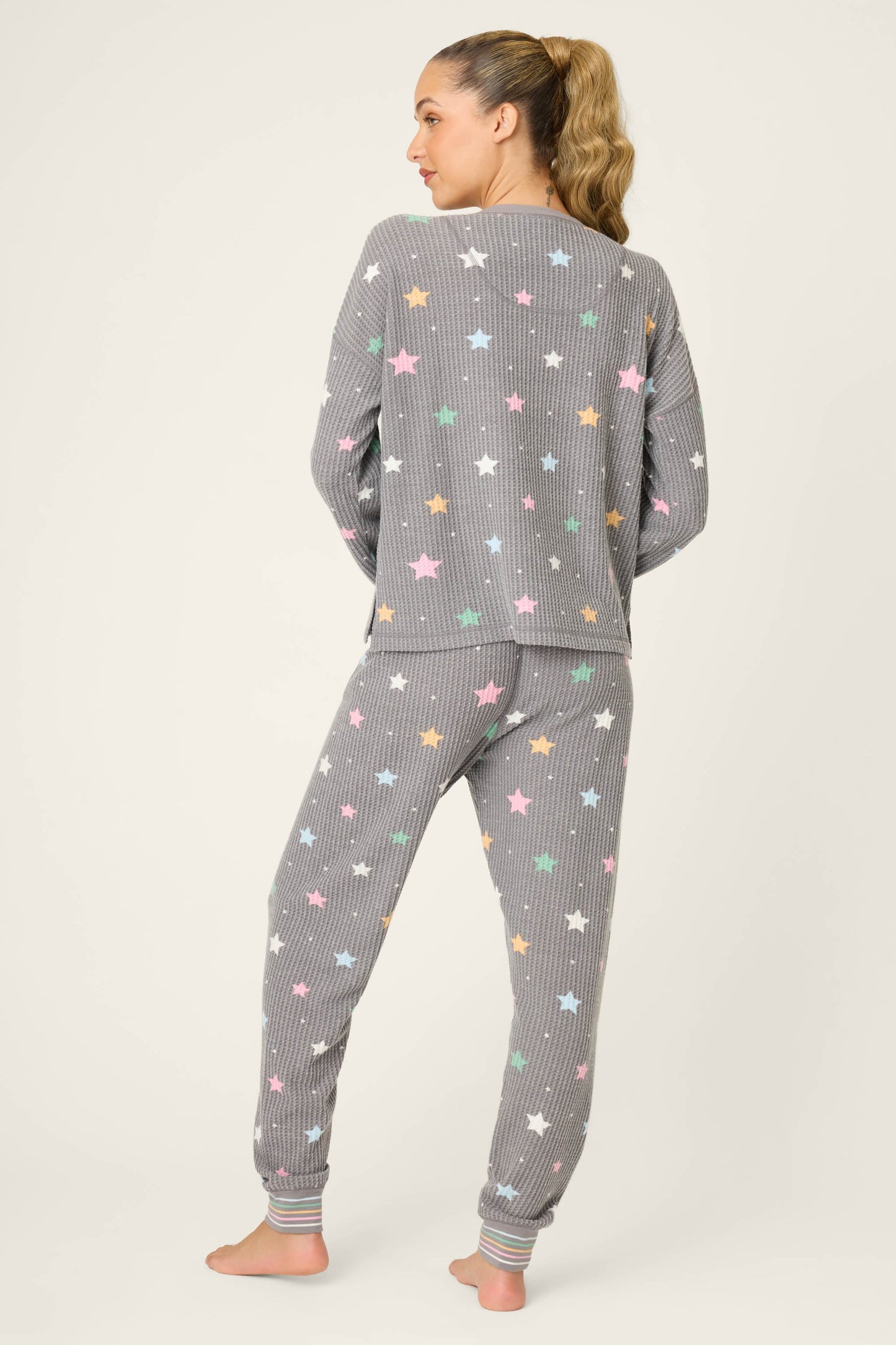 Ski Jammie Classics Starlight Starbright Charcoal PJ Set