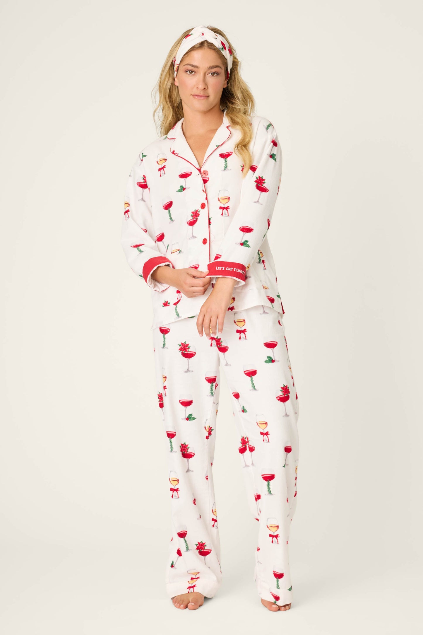 Let's Get Toasty 3-Piece Print Flannel PJ Set