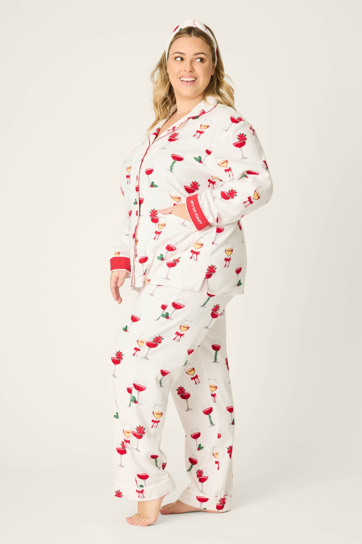 Let's Get Toasty 3-Piece Plus Size Flannel PJ Set
