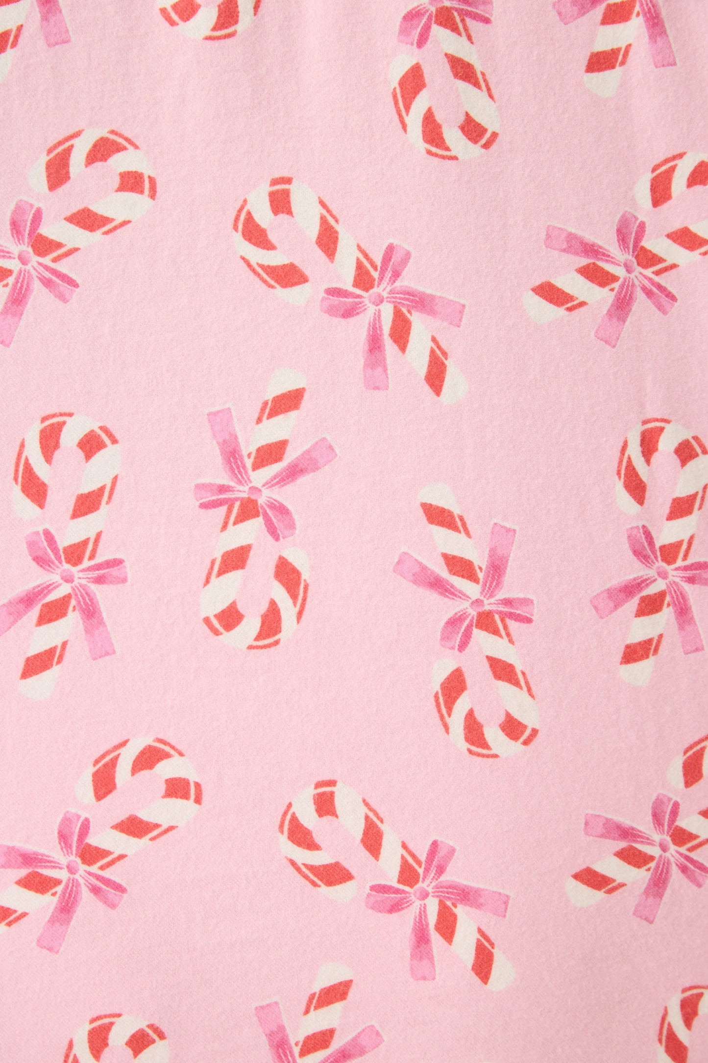 Sweeter Than Sugar 3-Piece Candy Cane Print Plus Size Flannel PJ Set