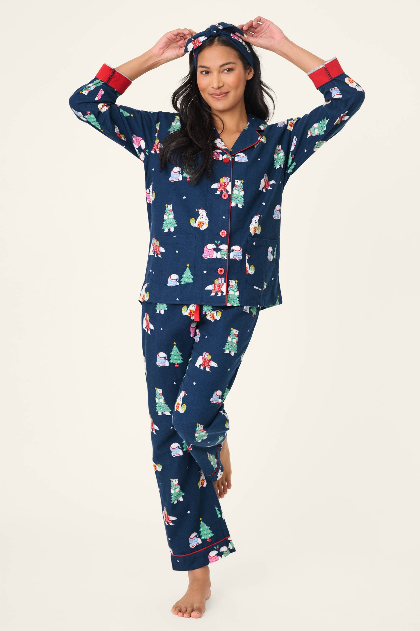 Bearly Awake 3-Piece Flannel PJ Set