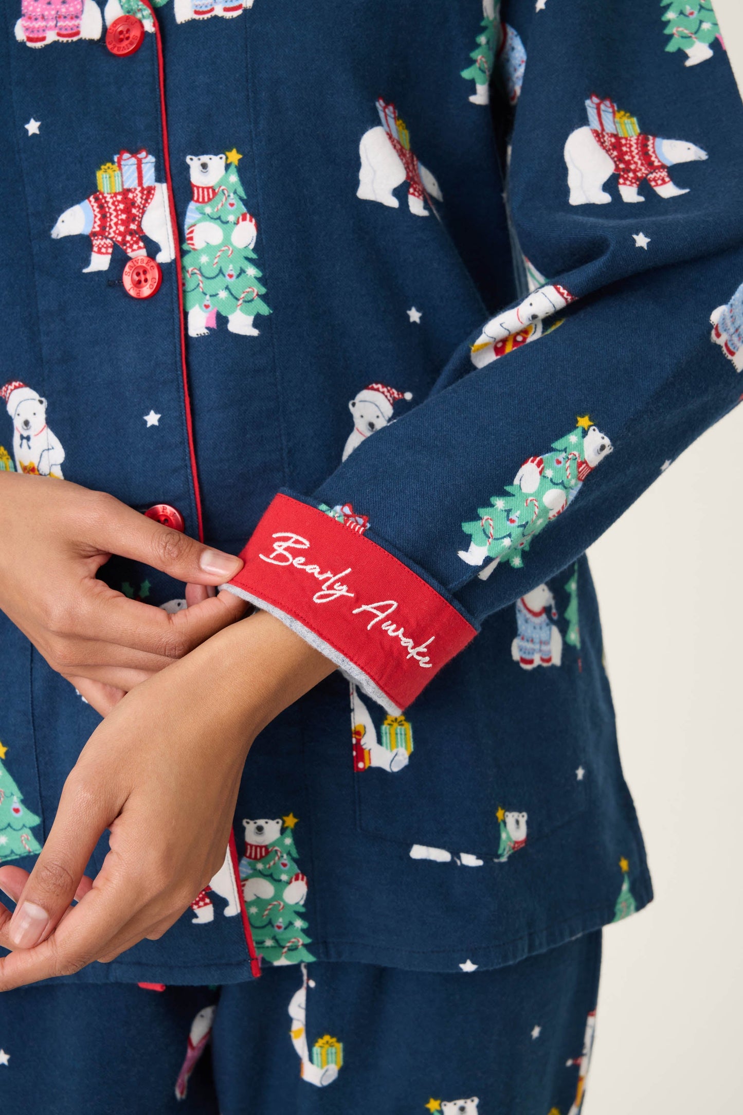 Bearly Awake 3-Piece Flannel PJ Set