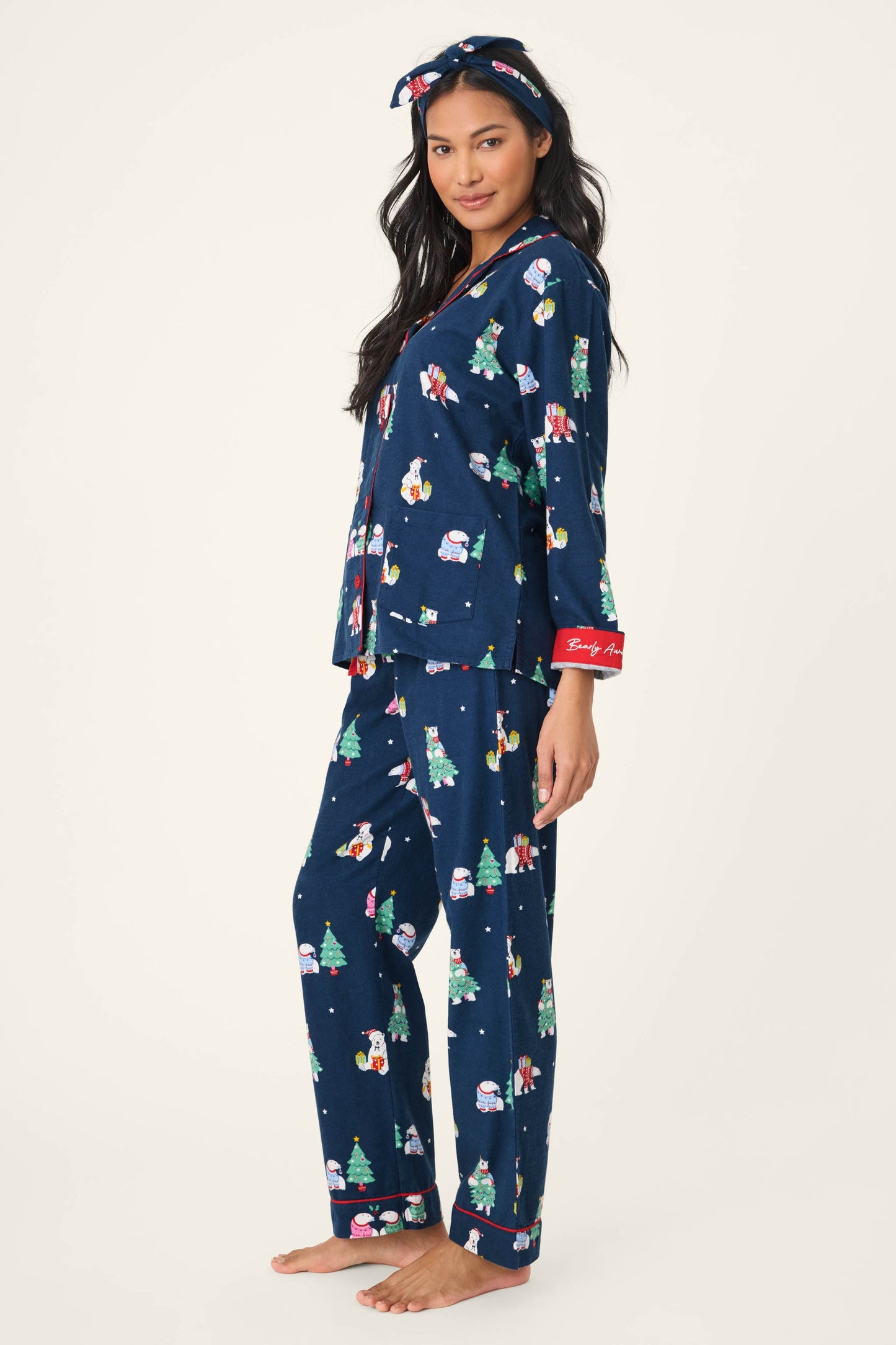 Bearly Awake 3-Piece Flannel PJ Set