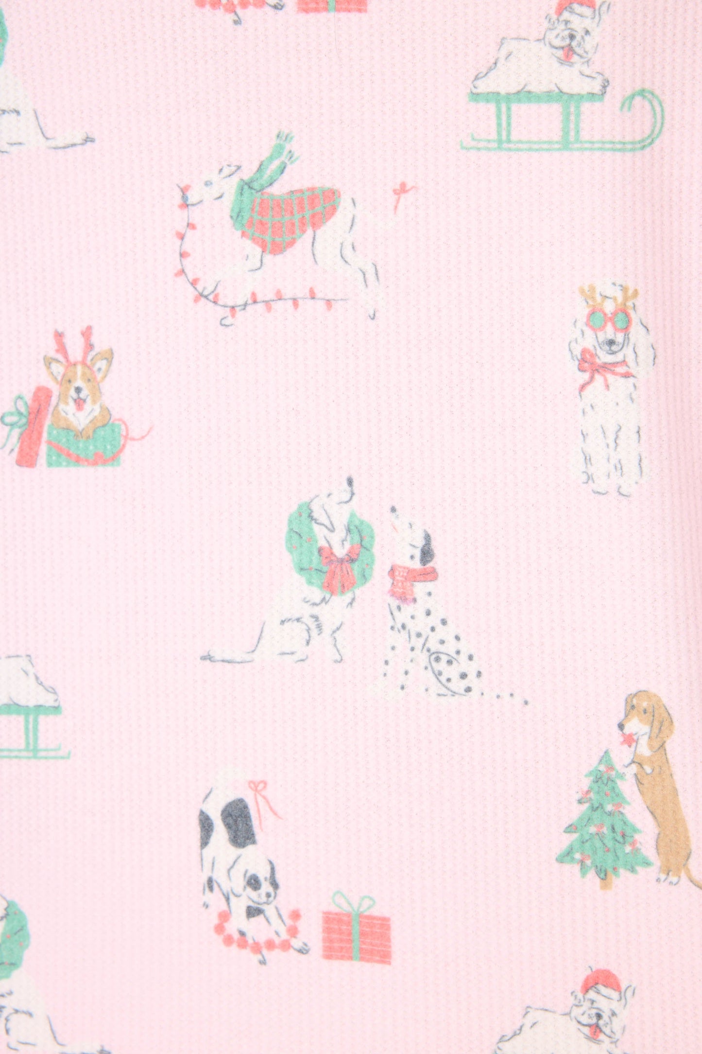 Peace & Pawlidays Dog Print Pants Set