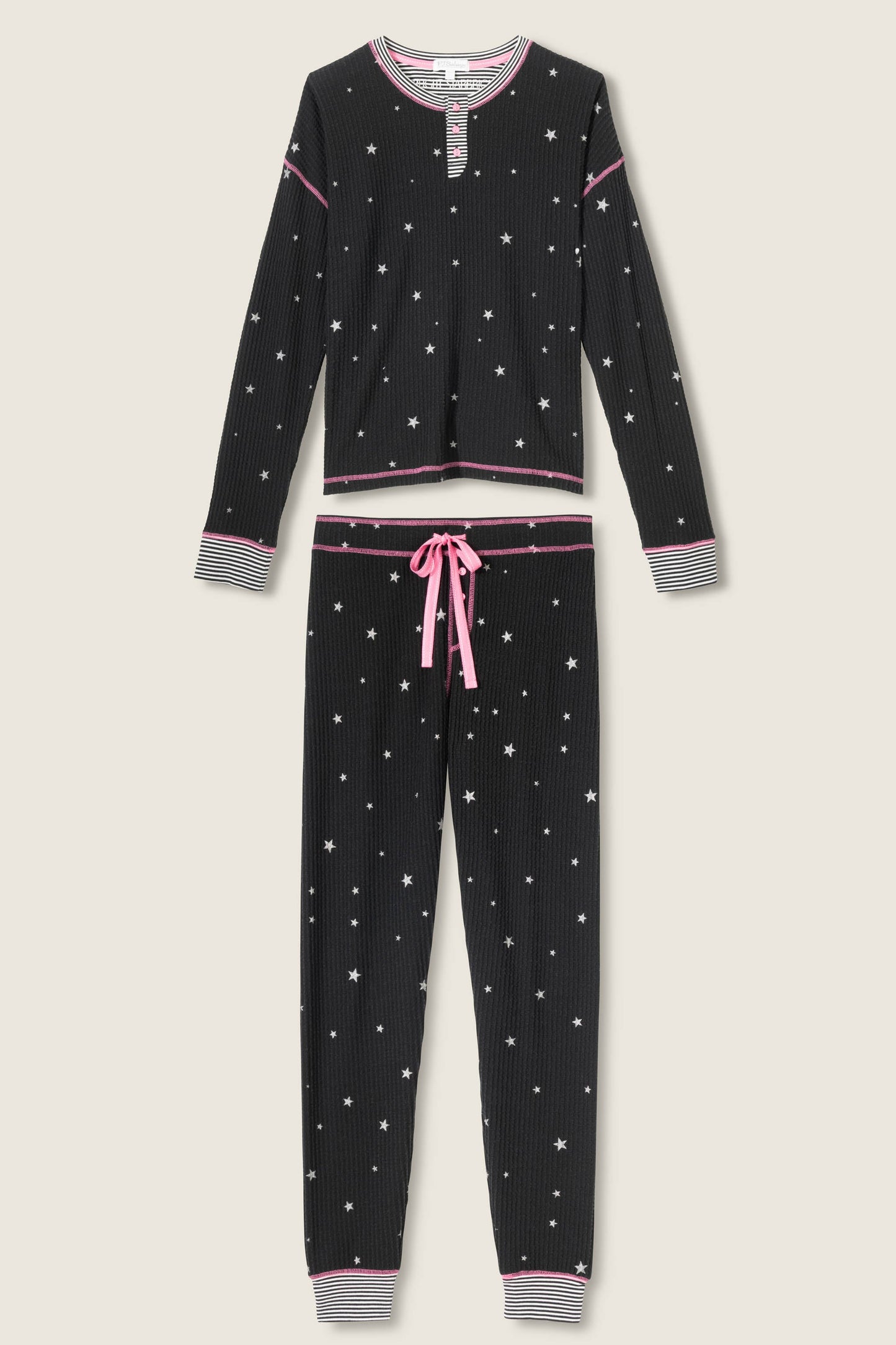 Ski Jammie Classics Starlight Starbright Black PJ Set