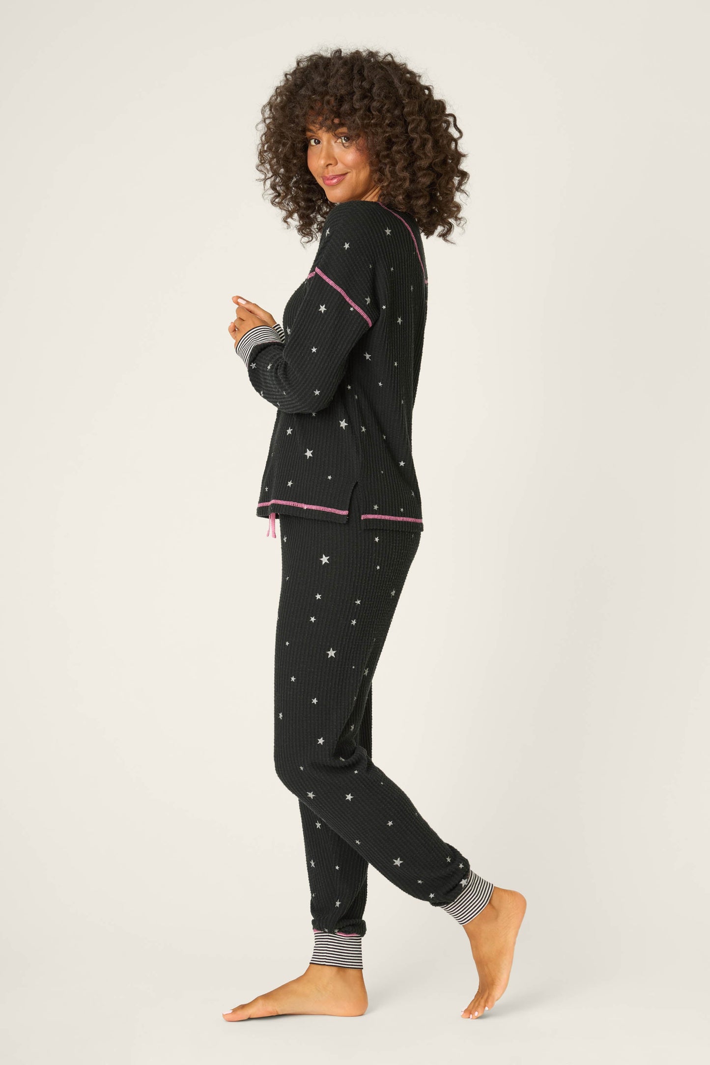 Ski Jammie Classics Starlight Starbright Black PJ Set