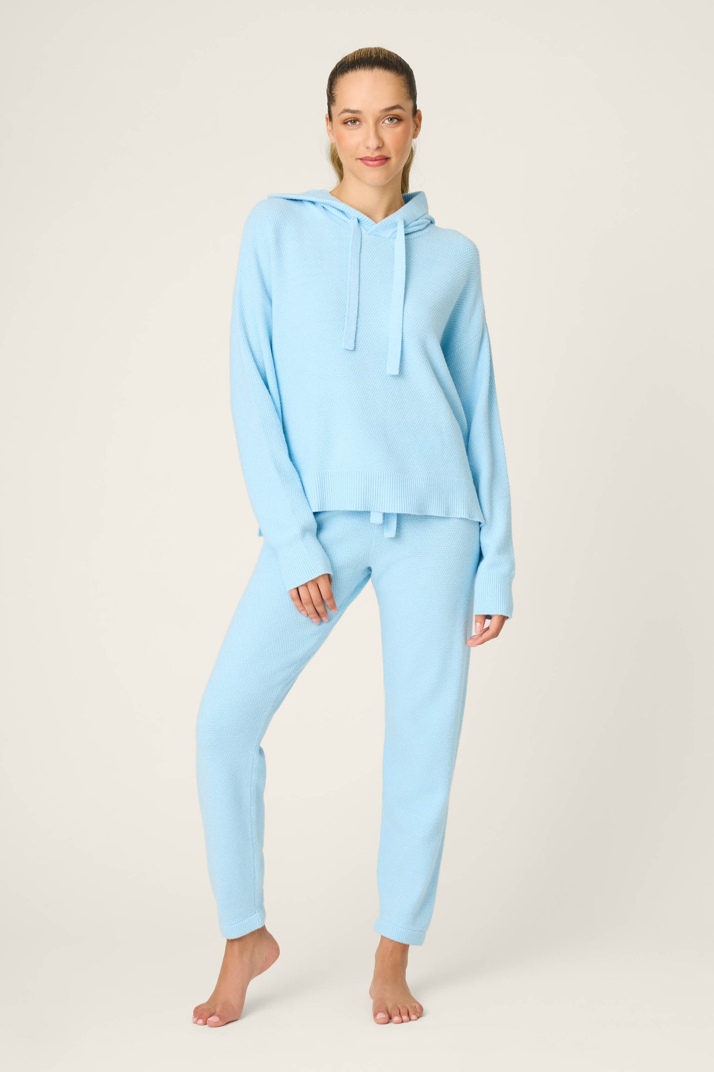 Sweater Weather Light Sky Pants Set