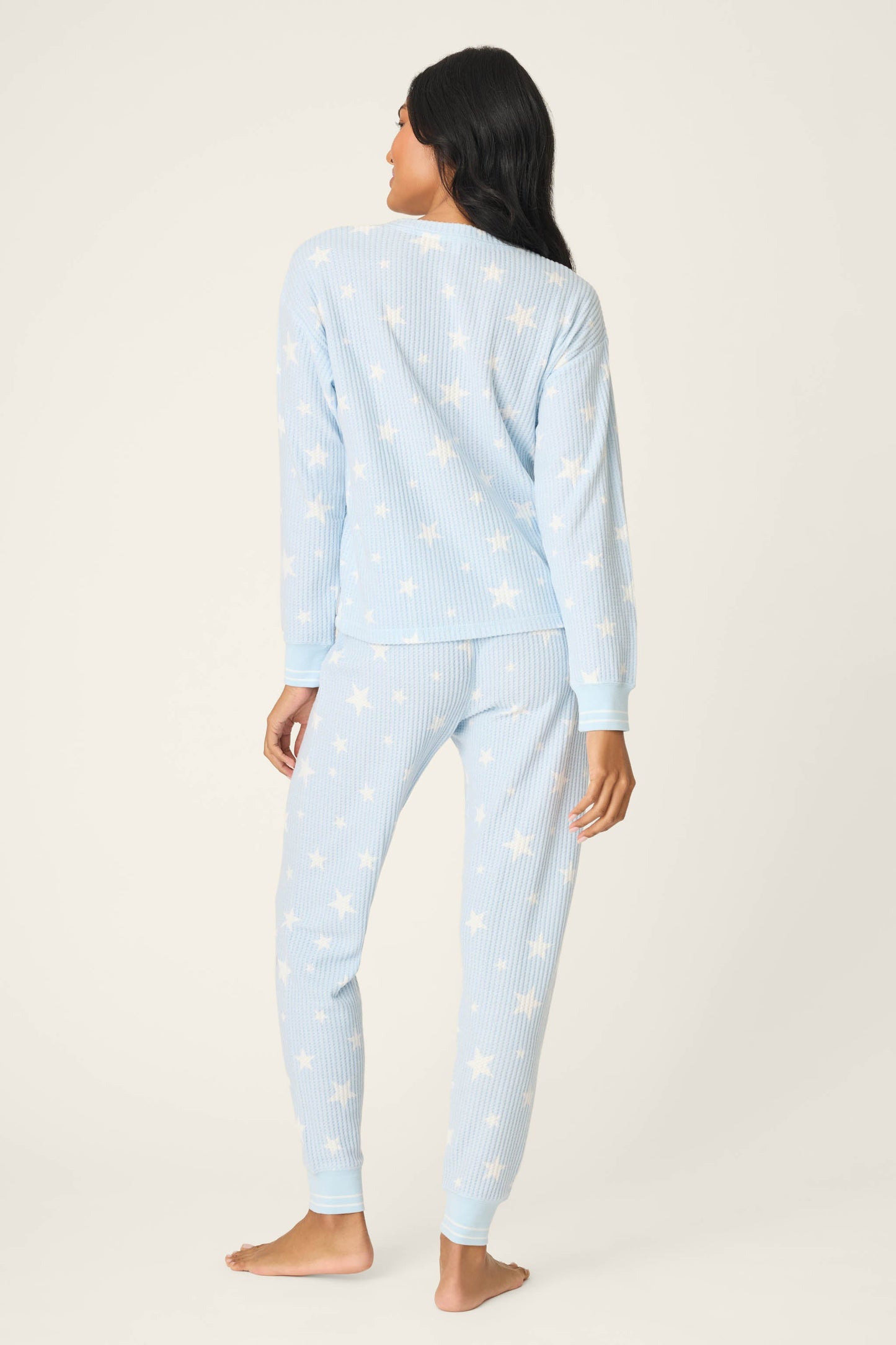 3-Piece Star Print Velour PJ Set