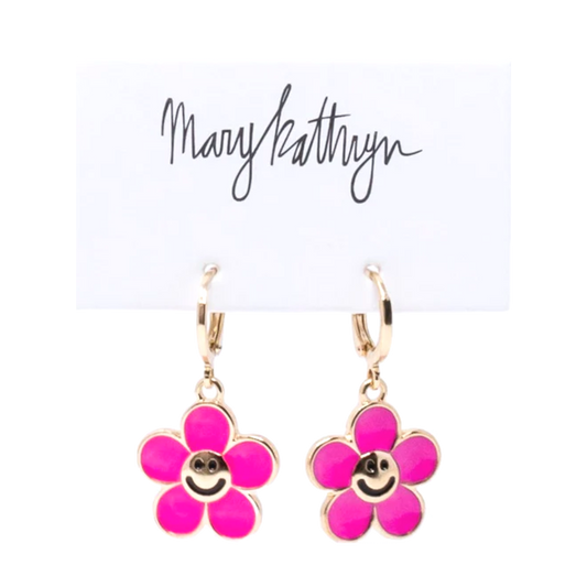 Flower Smiley Face Huggies