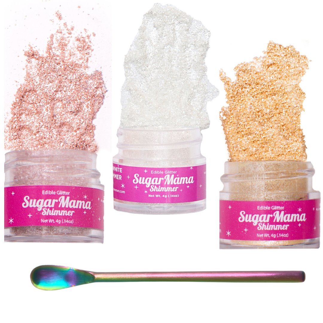 Mother's Day Gift Box- Rose Gold, White, & Gold - Sugar Mama Shimmer