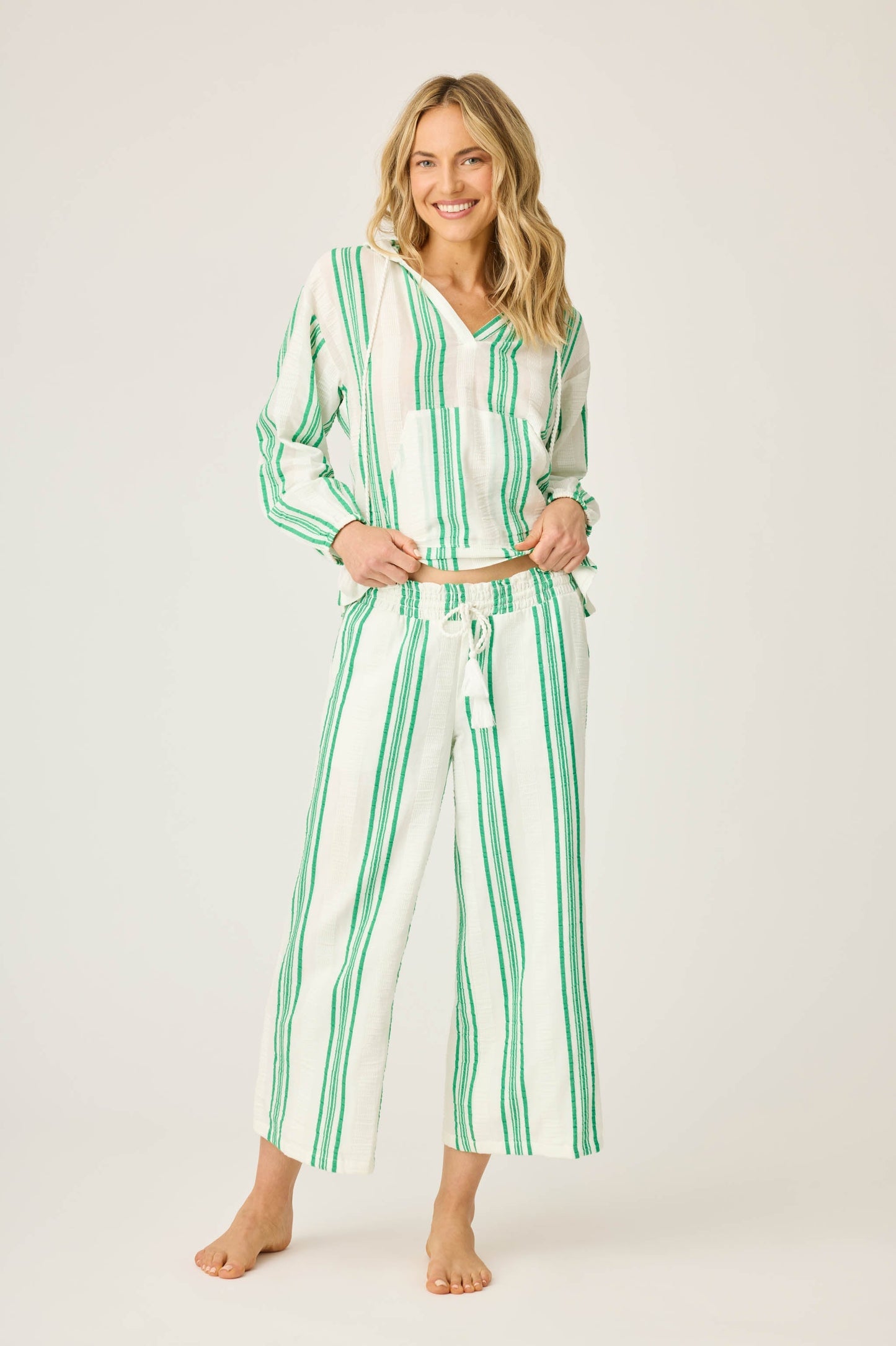 Beachcomber Wide Leg Cropped Pants